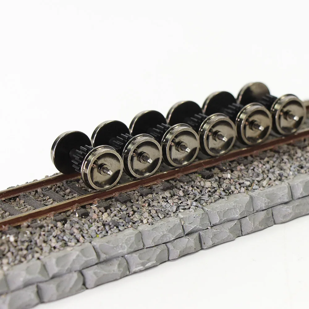 

4pcs/8pcs HO Scale 38'' Metal Wheels for Model Trains 1:87 DC Wheels Railway Layout DIY Accessories HP1587