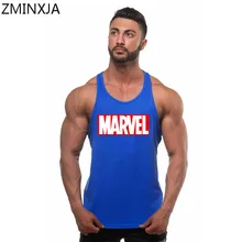 Мужской Быстросохнущий Спортивный Жилет MARVEL с модным принтом, Мужская Беговая футболка, Мужская дышащая майка для бега m-xxl