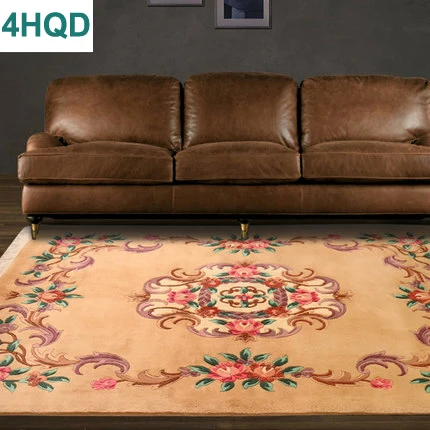 Ручной Узелок шерстяной ковер гостиная журнальный столик спальня большой ковер трехмерные резные ручные узелки