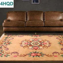 Ручной Узелок шерстяной ковер гостиная журнальный столик спальня большой ковер трехмерные резные ручные узелки