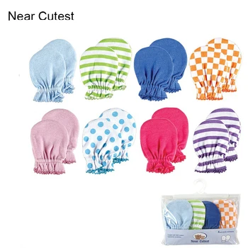 

Near Cutest 4pair/lot Scratch MittensFull Finger Gloves Baby Boys Girls Gloves Infant Baby Gloves 0~6M