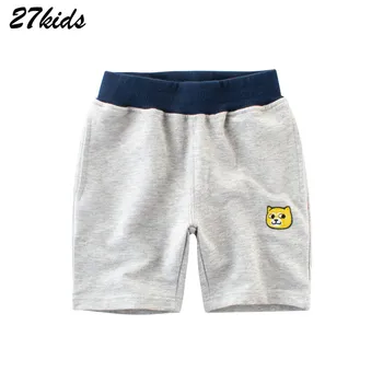 

27kids 2019 New Children'S Short Pants For A Boy Funny Printing Sport Casual Child Sport Short niño pantalon corto