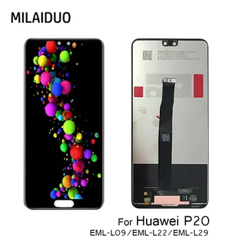 

LCD Display For Huawei P20 EML-L09 EML-L22 EML-L29 EML-AL00 LCD Touch Screen Digitizer Assembly Replacement Black No Frame