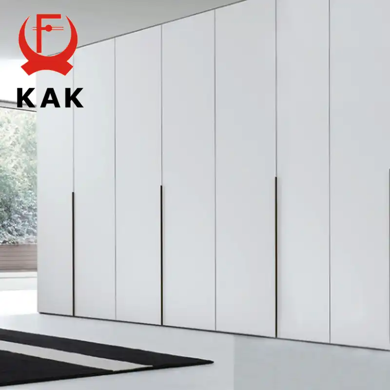 Kak 5pcs Lot Black Hidden Cabinet Handles Zinc Alloy Kitchen