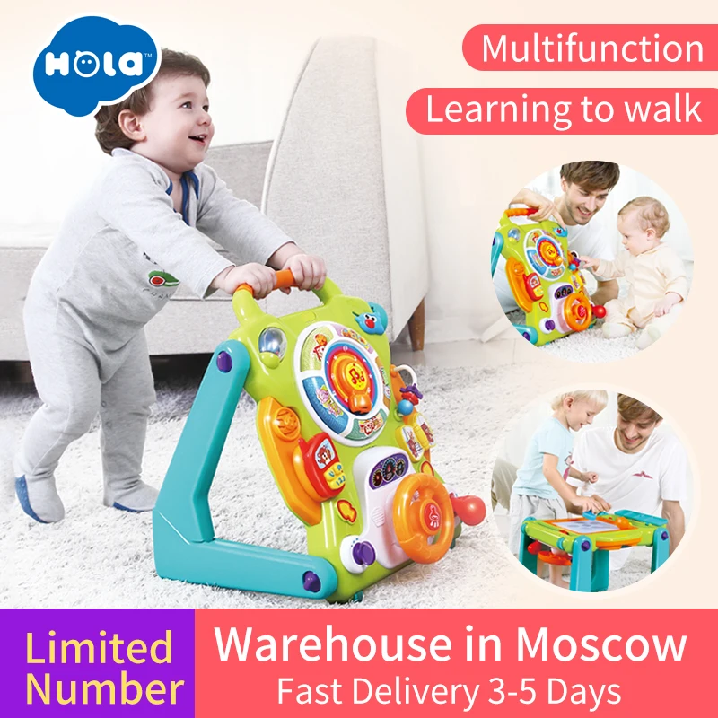 HUILE TOYS 2107 New Learning Walker For Kids 9 Month Up Musical Toys Baby Walker Stroller activity wheel baby walker safety