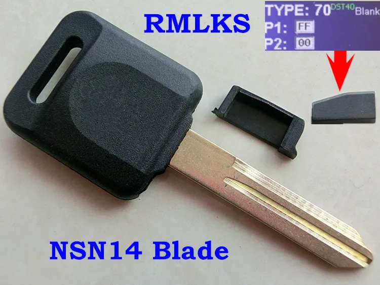 RMLKS Замена транспондера брелок с ID46 PCF7936 4D60 чип Подходит для NISSAN Teana Tiida Qashqai X Trail