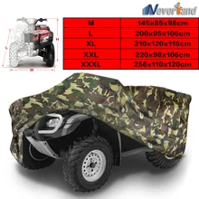 Camouflage Universal 190T Motorcycle Waterproof Cover Quad Bikes ATV For Polaris Honda Yamaha Suzuki Size M