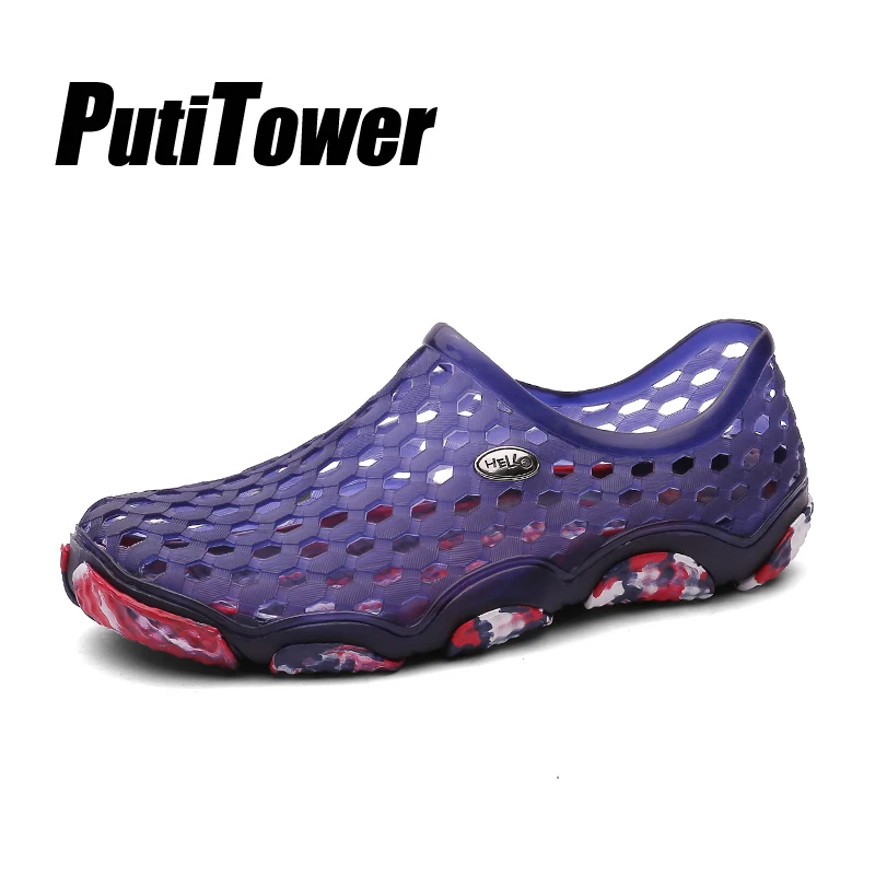 

Men's Sandals Women Flat Slippers Leisure Beach Shoe Couple Anti-Slip Jelly Shoes Water Footwear Calzado Hombre Zapatos Mujer