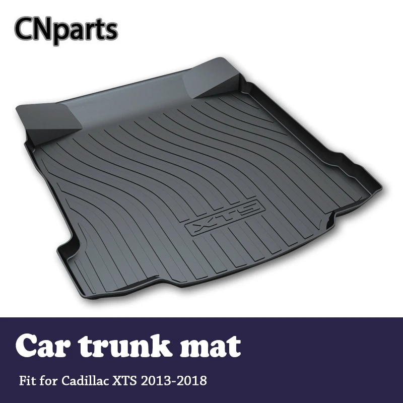 

CNparts 1Set Car Cargo Liner rear trunk mat For Cadillac XTS 2013 2014 2015 2016 2017 2018 Boot Tray Anti-slip mat Accessories