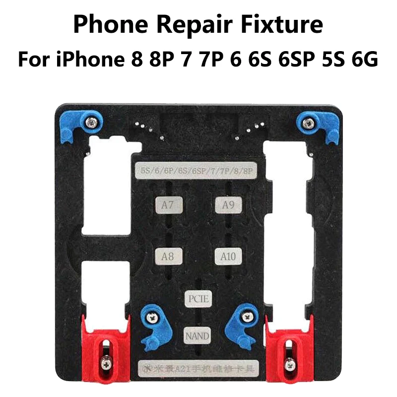 

9 in 1 Logic Board Clamps Mobile Phone Repair Board PCB Holder For iPhone 8 8plus 7 6 6s Plus 5S For A7 A8 A9 A10 Chip Fixture