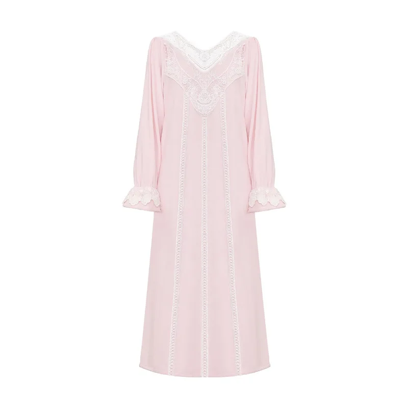 Inplusni зимняя флисовая утолщенная ночная рубашка, теплая ночная рубашка принцессы во французском стиле, женская элегантная Домашняя одежда, Женское ночное белье