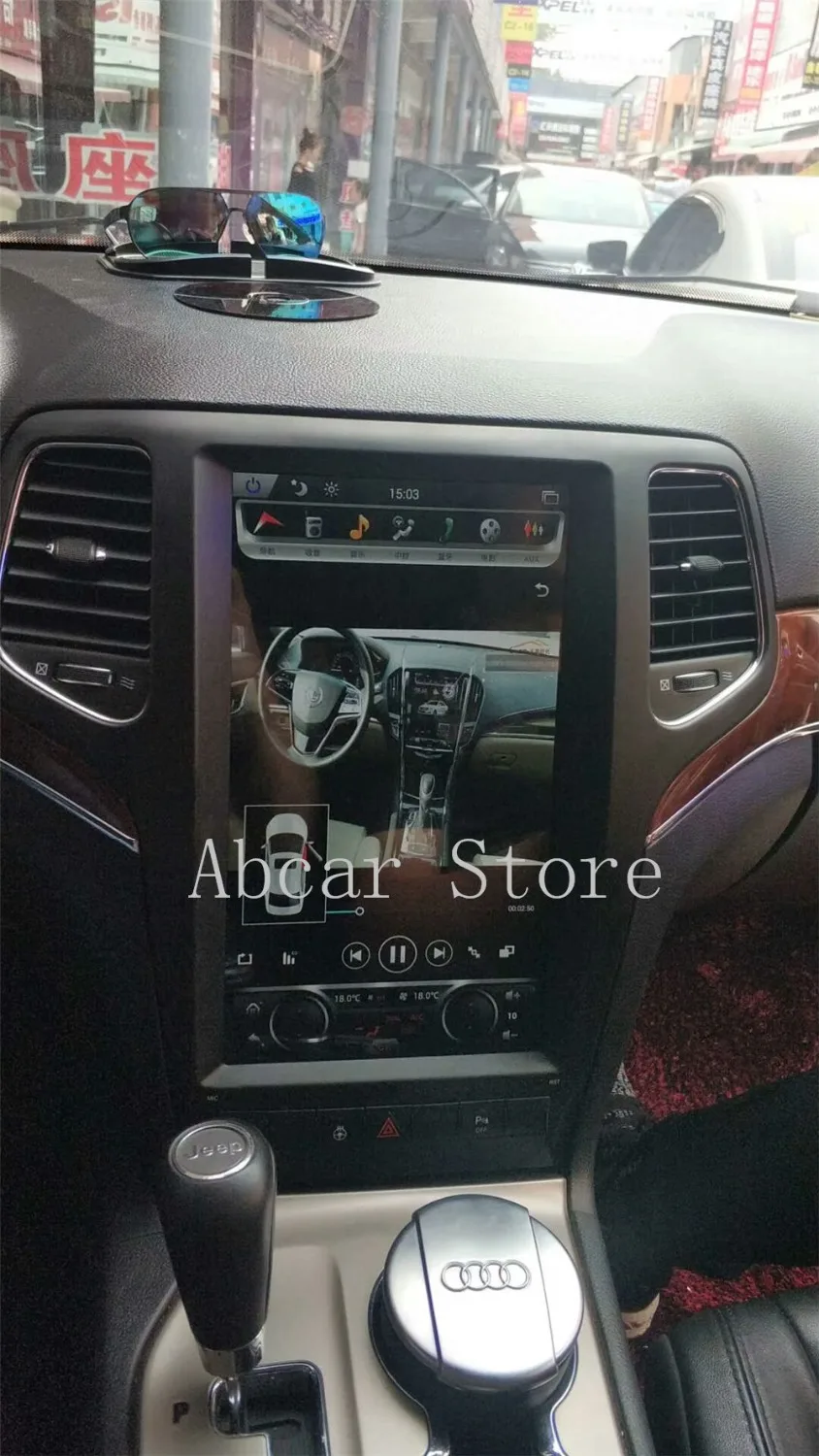 

13.3'' Tesla style Android 8.1 Car dvd player GPS Navigation For JEEP Grand Cherokee 2009-2013 stereo radio 4G RAM 64G CARPLAY