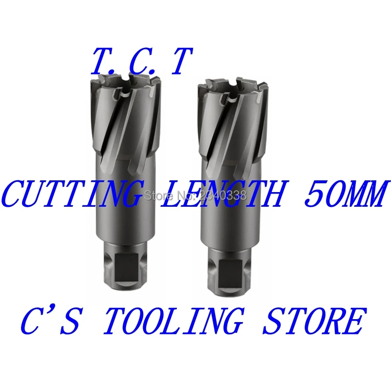 3pcs/lot 12mm Tct Annular Cutter With Universal Shank 50mm Depth Length