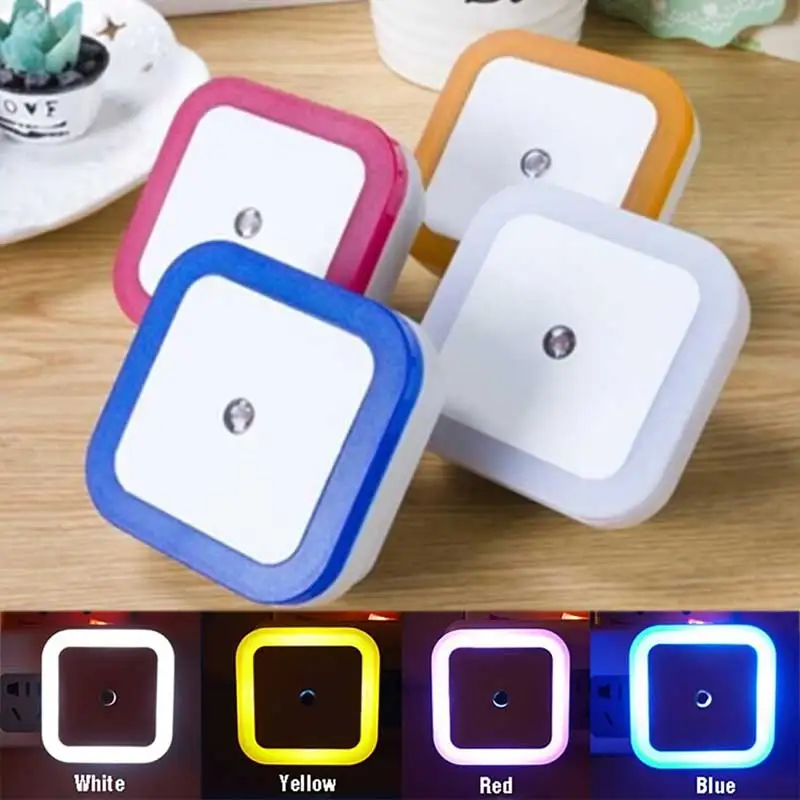 

Mini EU/US Plug Night light bed lamp Built-in Light Sensor Control nightlight Lamp For Baby Bedroom Romantic Light