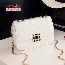 DOWERME 2016 neue mode weibliche kleine paket Koreanischen stil kette freizeit schulter umhängetasche 2