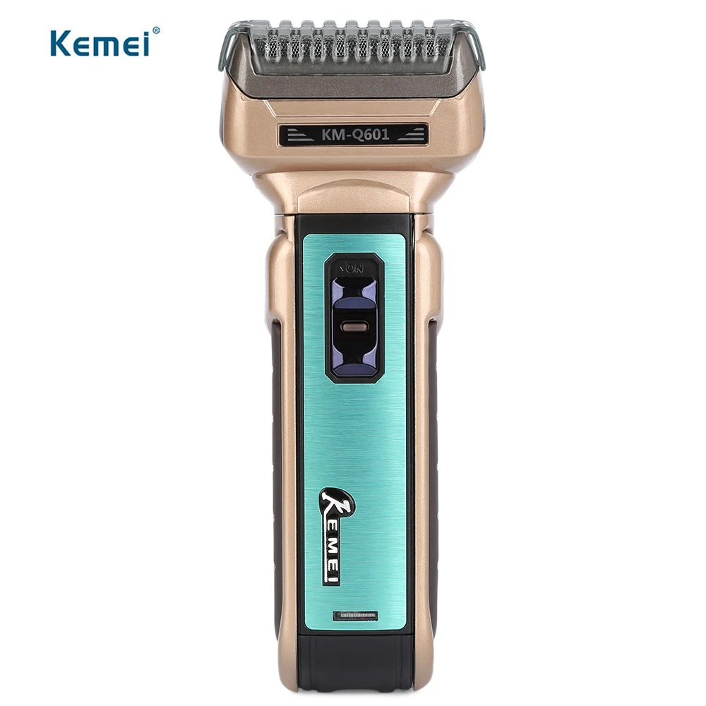 Kemei Детская безопасность Перезаряжаемые Электрический Для мужчин бритвы волосы станок для бритья Портативный поршневые личные Средства