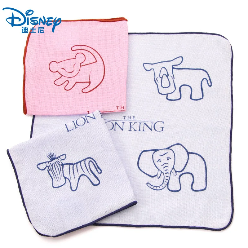 Disney cotton Elephant handkerchief 25x25CM children cartoon towel travel water absorbing face towel soft  handkerchief gift