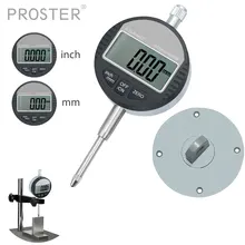 Цифровой циферблат тестовый индикатор DTI 0,01 мм/. 0005 ''диапазон 0-25,4 мм/1'' часы точный измеритель Инструмент Тестер er Электронный индикатор