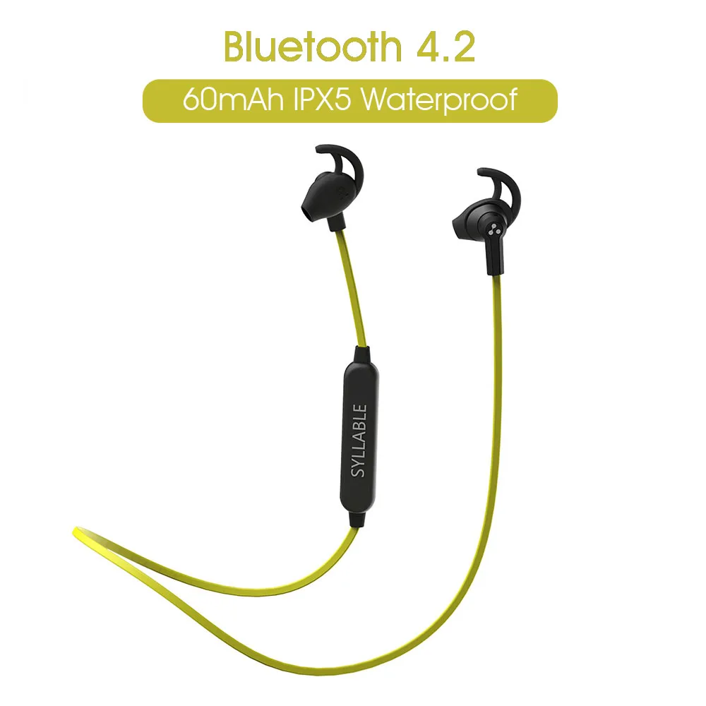 SYLLABLE SF801 Bluetooth 4.2 Headset Wireless Sports Earbuds with Mic Stereo Headset for Mobile Phone Bluetooth earphones