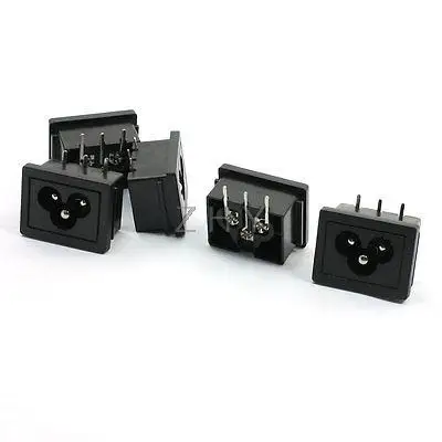 5pcs 250V 10A IEC320 C6 Male Plug AC Power Supply Socket Adapter | Обустройство дома