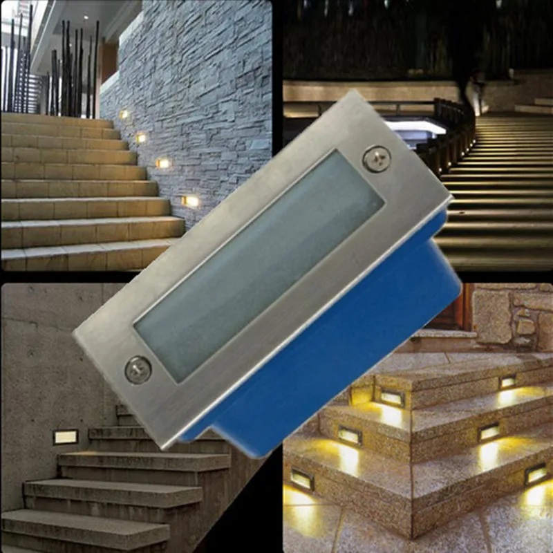 Outdoor led stair light 3W led wall lamp night light, led Step light ,recessed floor light,warm white waterproof free shipping Outdoor led stair light 3W led wall lamp night light, led Step light ,recessed floor light,warm white waterproof free shipping
