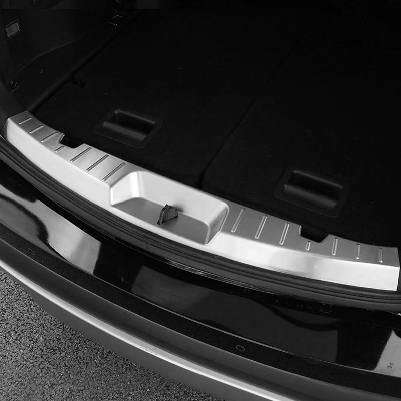 

Stainless Steel Inner Rear Guard Bumper Protector Cover Trim 1pcs fit For Ford Explorer 2011 2012 2013 2014 / 2016 2017 2018