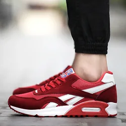 Spring 2019 New Men's Sports Shoes Casual Lace Up Sneakers Red Black Blue Male Mesh Breathable Loafers Men Flats Chunky Sneakers Spring 2019 New Men's Sports Shoes Casual Lace Up Sneakers Red Black Blue Male Mesh Breathable Loafers Men Flats Chunky Sneakers