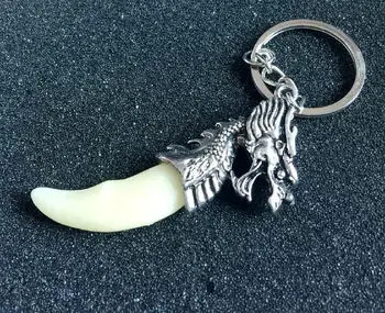 

Free Shipping 12 pcs amulet Mens accessories lovely dragon totem design Keychain