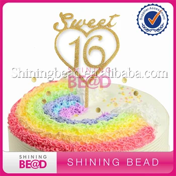 

30 pcs/lot +Cheap Cloth Golden acrylic wedding/birthday cake topper