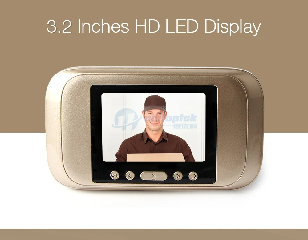 HD 720 P 3,2 светодиодный LED Цвет экран видео дверные звонки телефон цифровой двери просмотра Смарт глазок камера Дверной звонок с функцией