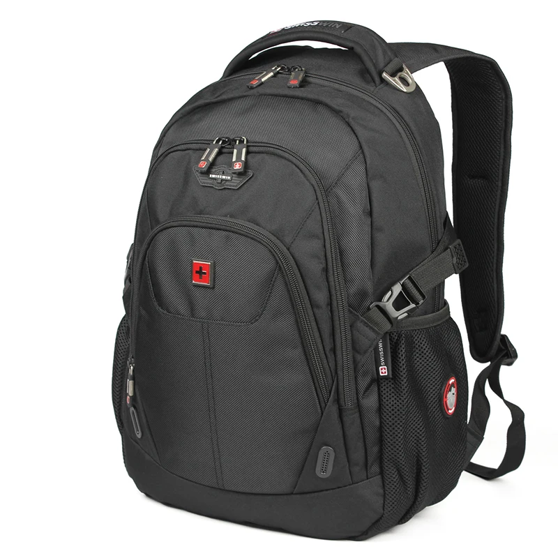 

Swiss Men's Backpack 15.6 inch Computer Notebook School Travel Bags Unisex Large Capacity bagpack waterproof Business mochila