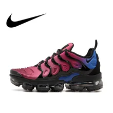 NIKE AIR VAPORMAX плюс Для мужчин дышащие Беговая Спортивная обувь Кроссовки Одежда высшего качества спортивная Дизайнерская обувь 2018 Новый AO4550-001