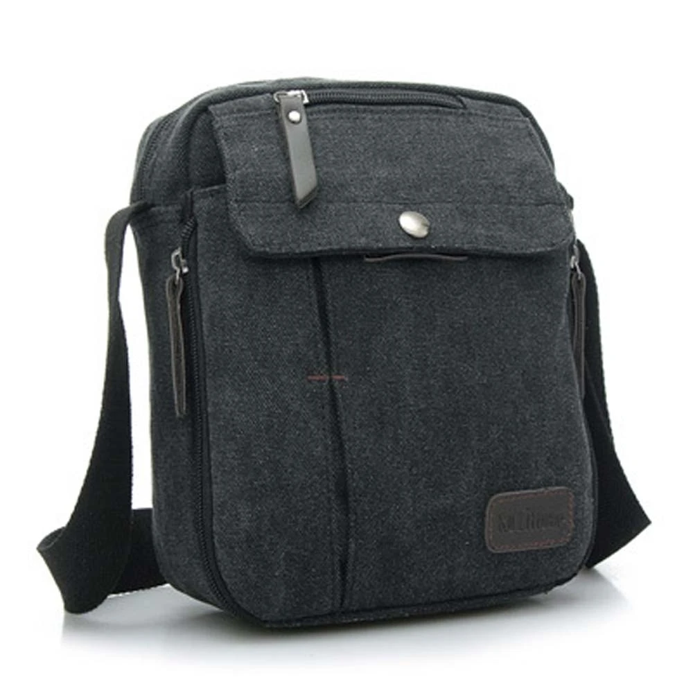 Navor Men's Small Vintage Multipurpose Canvas Shoulder Bag Messenger Bag