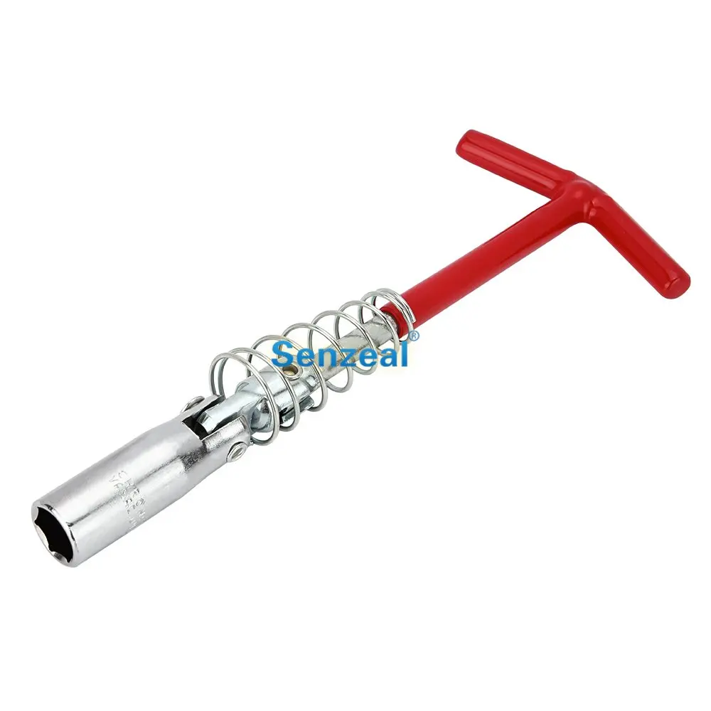 SENZEAL Chrome Plated Spark Plug with 14mm Socket Wrench Removal