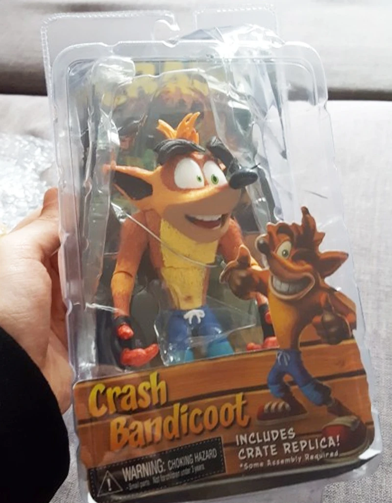 Оригинальная игра NECA Crash Bandicoot Sane Трилогия ПВХ фигурка Коллекционная для детей игрушки подарки