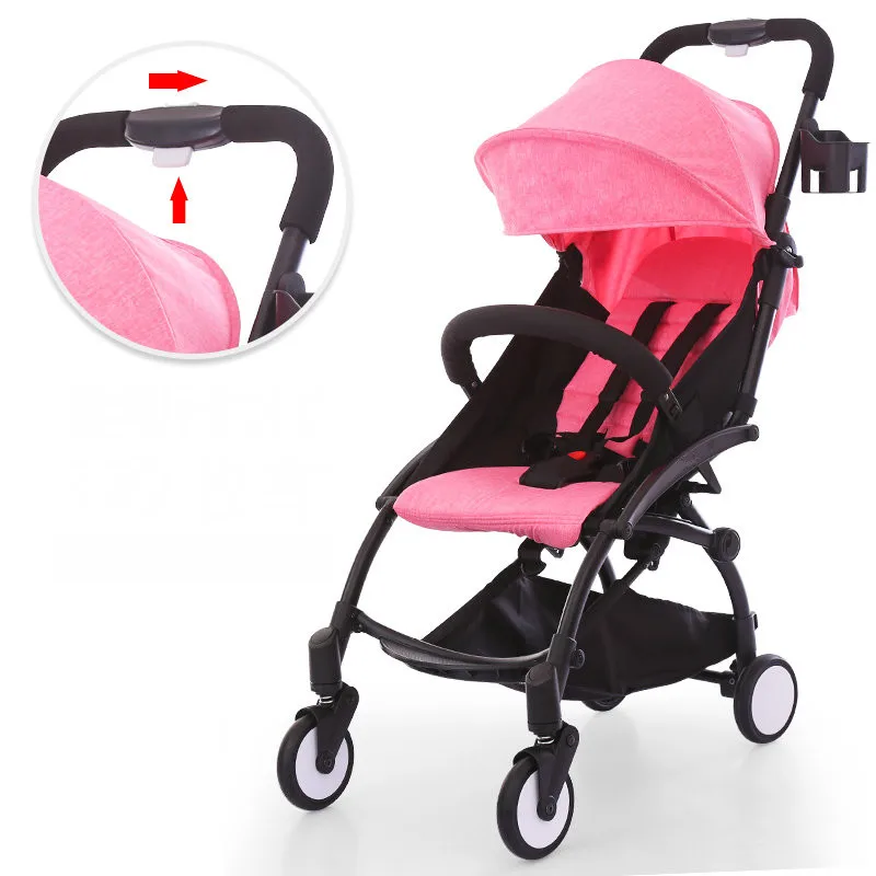 

Fold baby stroller, one hand fold portable baby carriage, can sit and lie umbrella cart with travel bag, 5.8kg baby stroller