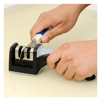 

1 PCS Knife Sharpener Quick Sharpener Professional 2/ 3 Stages Sharpener Knife Grinder Non-Slip Silicone Rubber