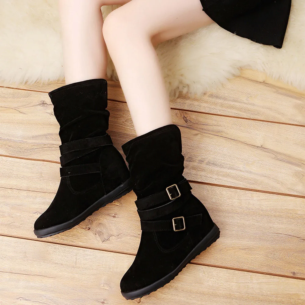 flat biker ankle boots