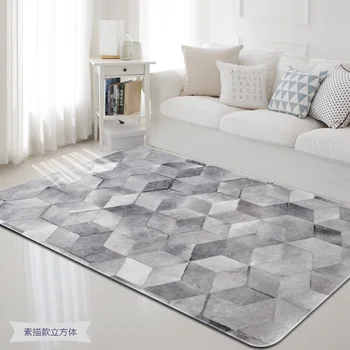 

Modern Carpets for Living Room Rectangle Geometric Large Area Rugs Anti-slip Soft Carpet Kids Room Home Decorative Bedroom Rug
