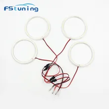 FStuning car styling 4*106mm SMD LED Angel eyes para BMW 3 Series Projecotr levou farol LEVOU Angel Eyes para BMW E46 Série 5 E39