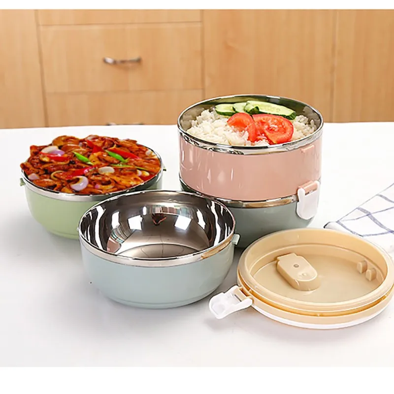 Stainless Steel Food  Thermo Bento Lunch Boxs Kids Japanese  