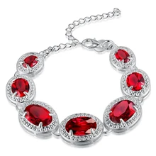 Серебряный Кристалл Свадебный браслет роскошный кристалл звено цепи Свадебный браслет женский браслет вечернее платье