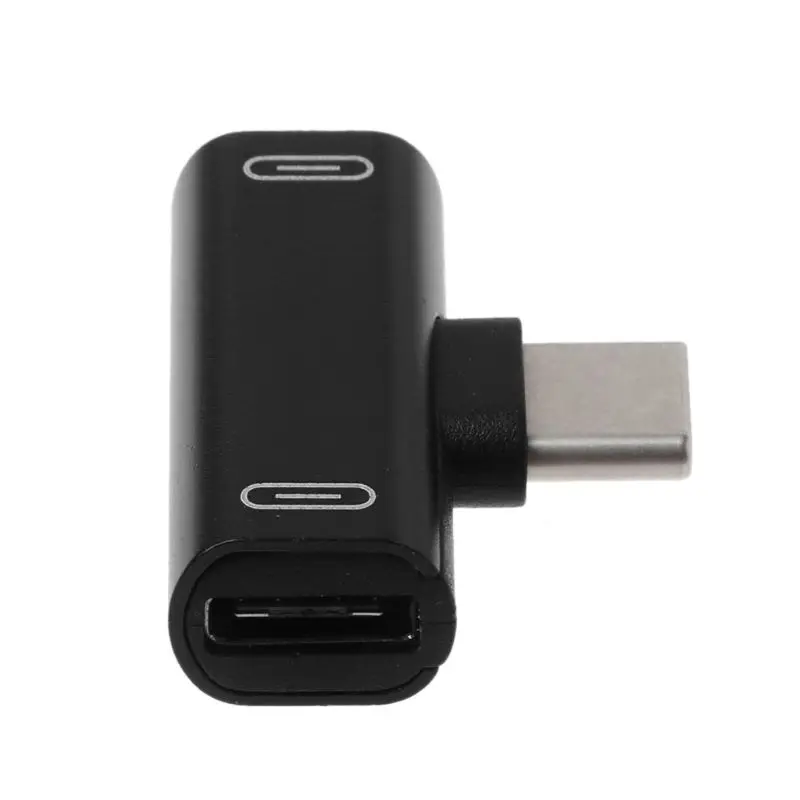 Двойной тип C USB-C наушники аудио зарядка зарядное устройство адаптер сплиттер конвертер для Xiaomi для huawei дропшиппинг