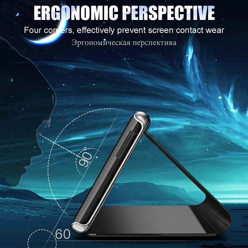 Прозрачный зеркальный флип-чехол для телефона XiaoMi RedMi Note 7 PC чехол противоударный чехол для XiaoMi RedMi 7 6 Pro Note 6 Pro RedMi Go