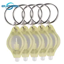 10 шт./лот, мини-брелок, светильник, микро светодиодный светильник-вспышка, брелок, фонарь для наружного кемпинга, аварийный брелок, светильник, пластик