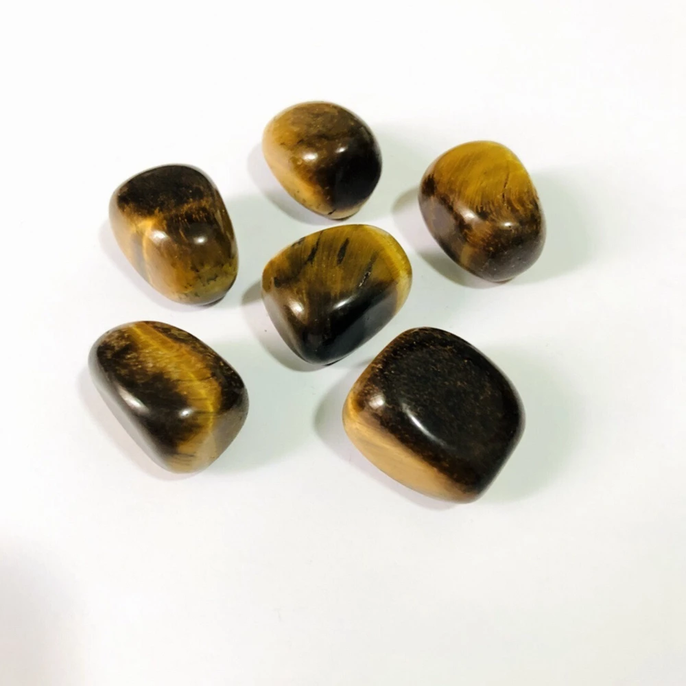 

Wholesale 3pcs Natural Gold Tiger Eye Tumbled Healing Stone Crystal,Polished Tumbled Loose Stones Gems 20-25mm