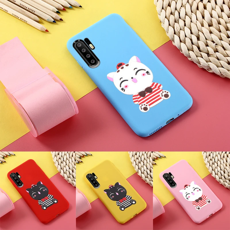 Чехол Lucky cat карамельного цвета из ТПУ для Huawei P30 Pro мягкий силиконовый чехол
