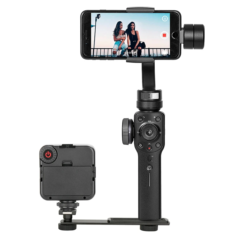 Алюминиевый кронштейн для микрофона с холодным башмаком для Zhiyun Smooth 4 Smooth Q, штатив, светодиодный светильник для монитора DSLR камеры