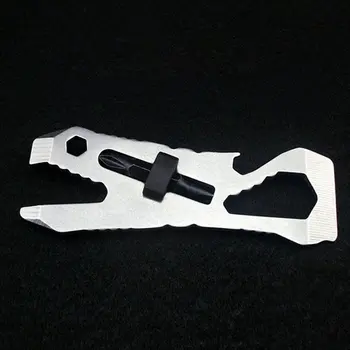 

Outdoor Camping Equipment Mini Pocket Versatile Combination Tool Personalized Stainless Steel Screwdriver Wrench Bottle Opener