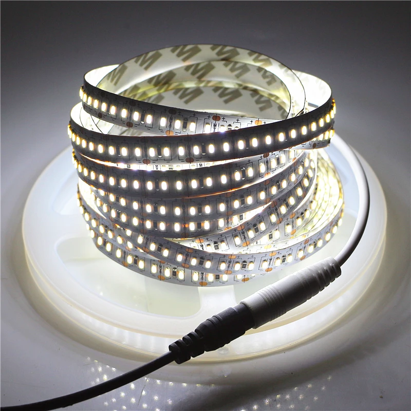 Супер яркий 5 м DC 12 В SMD 3014 204 светодиодный s/M гибкий светильник Светодиодная лента